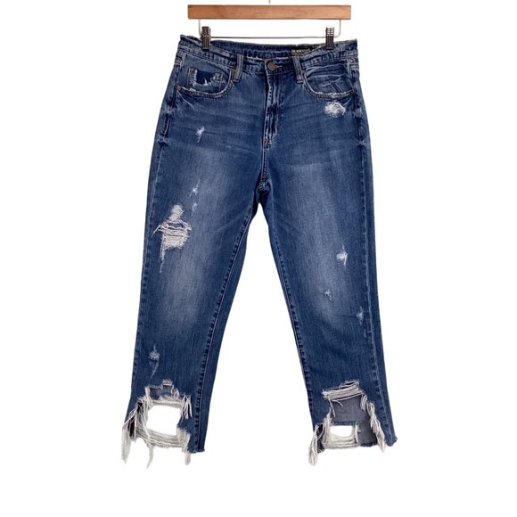 BLANKNYC Womens Jeans‎ Size 29 High-Rise Madison Crop Distressed Denim - Picture 1 of 9